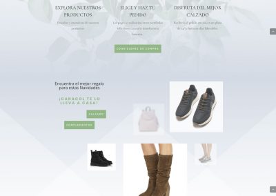 web tienda de calzado la gomera