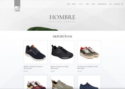 web tienda de calzado la gomera